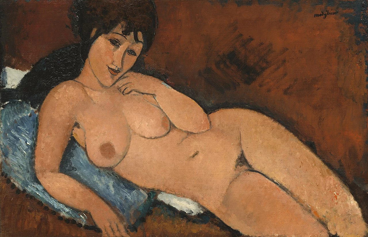 Amedeo Modigliani - Nudo su un cuscino blu, National Gallery of Art, Washington